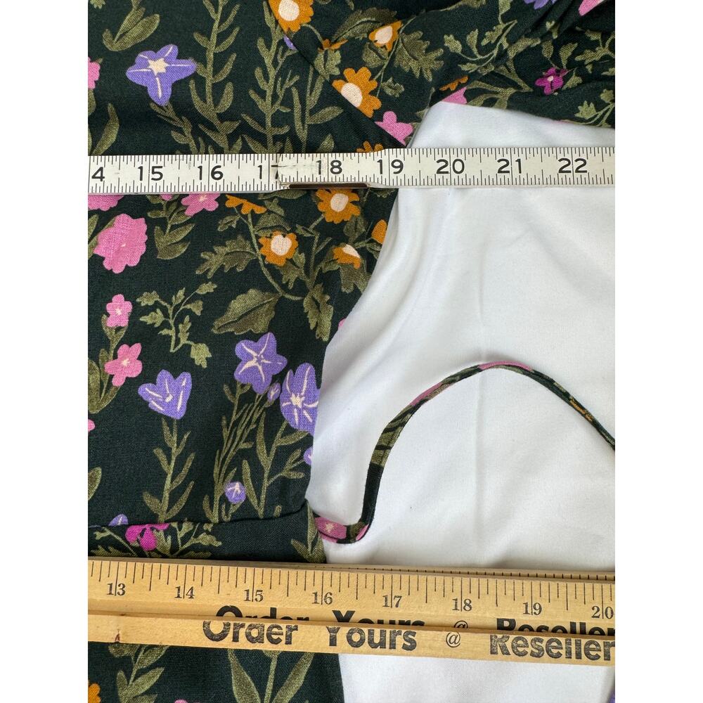 Princess Highway x ModCloth Wildflower Linen Blend Midi Dress NWOT US 12 Large - Picture 8 of 12